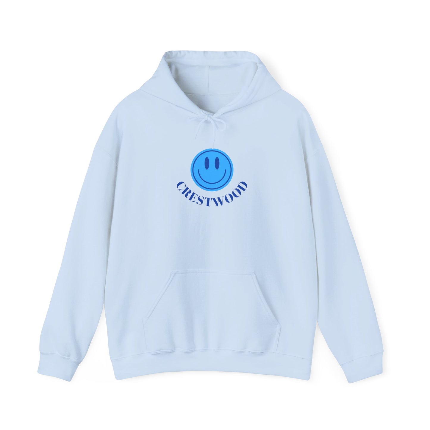 Blue Smiley Crestwood Adult Unisex Heavy Blend™ Hooded Sweatshirt