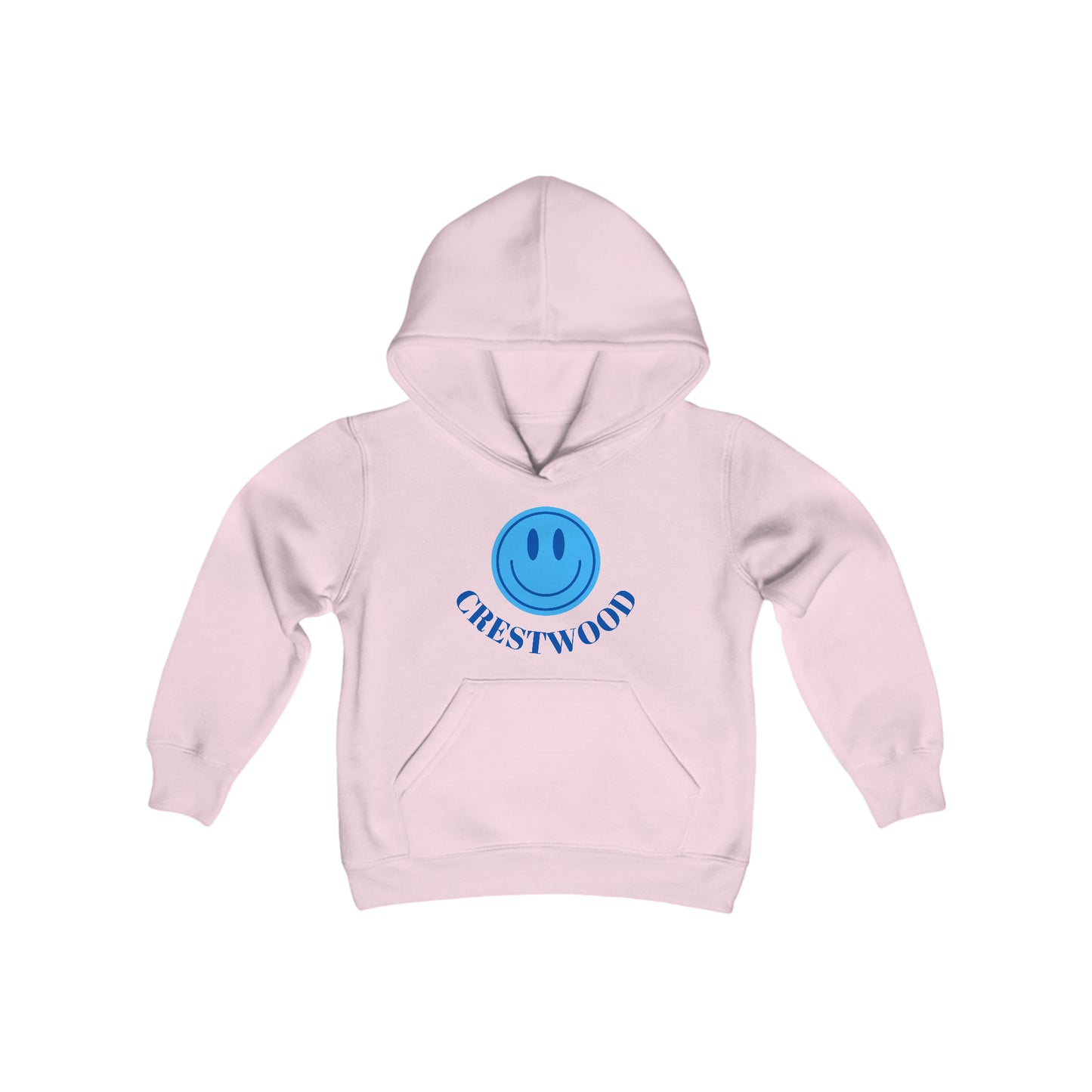 Kids Blue Smiley Crestwood Hoodie