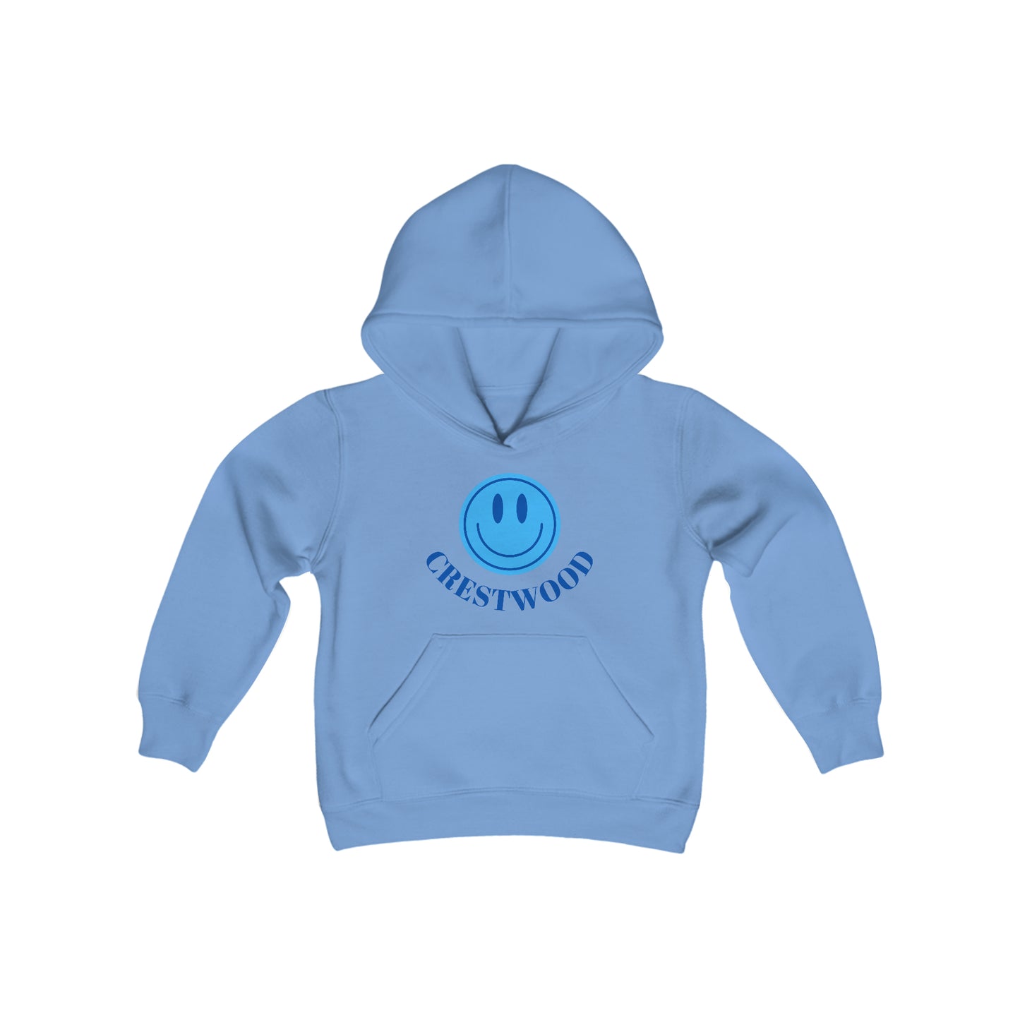 Kids Blue Smiley Crestwood Hoodie