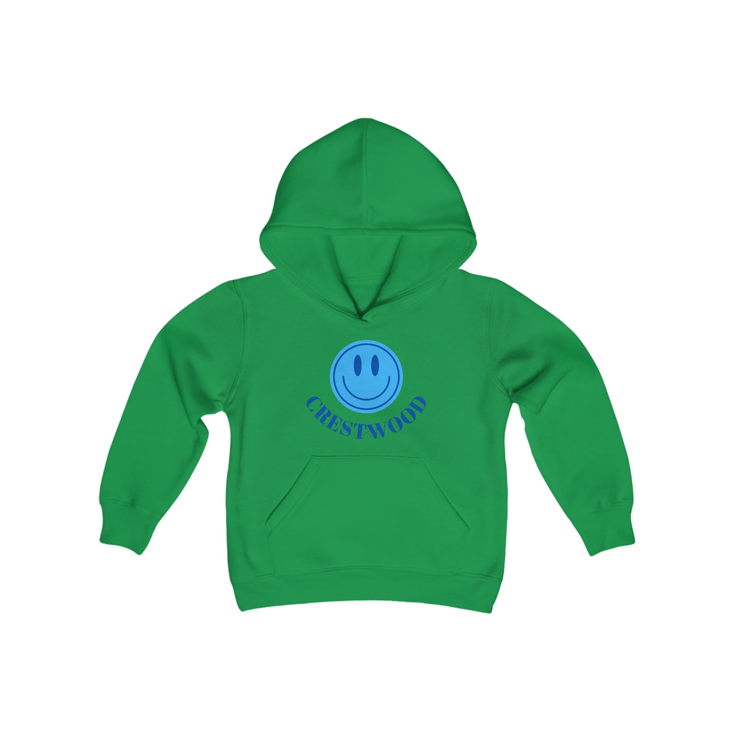 Kids Blue Smiley Crestwood Hoodie