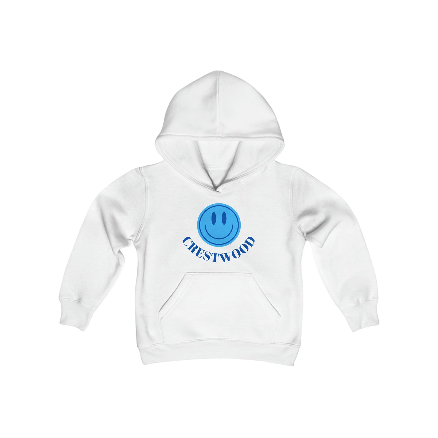 Kids Blue Smiley Crestwood Hoodie