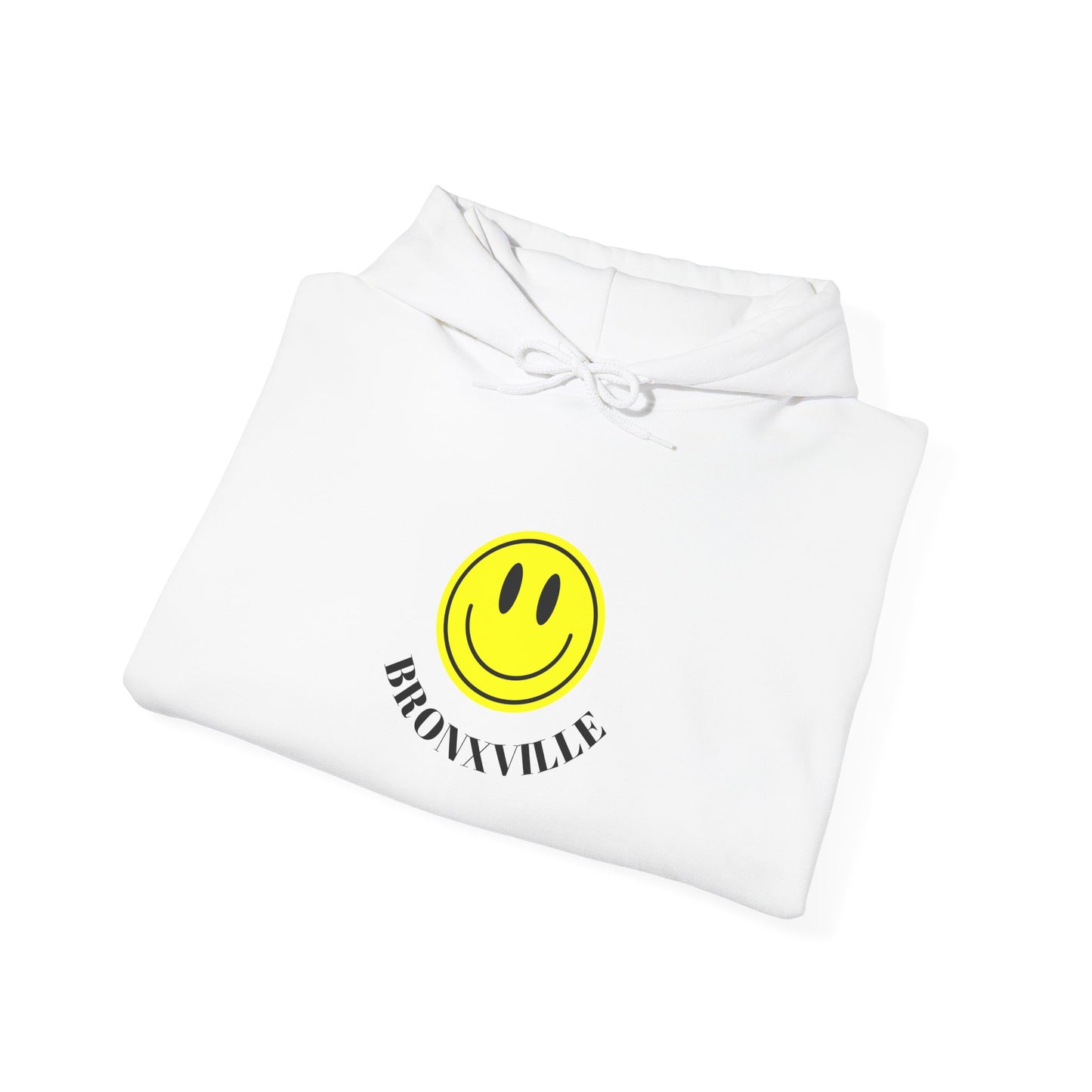 Yellow Smiley Bronxville Unisex Heavy Blend™ Hooded Sweatshirt