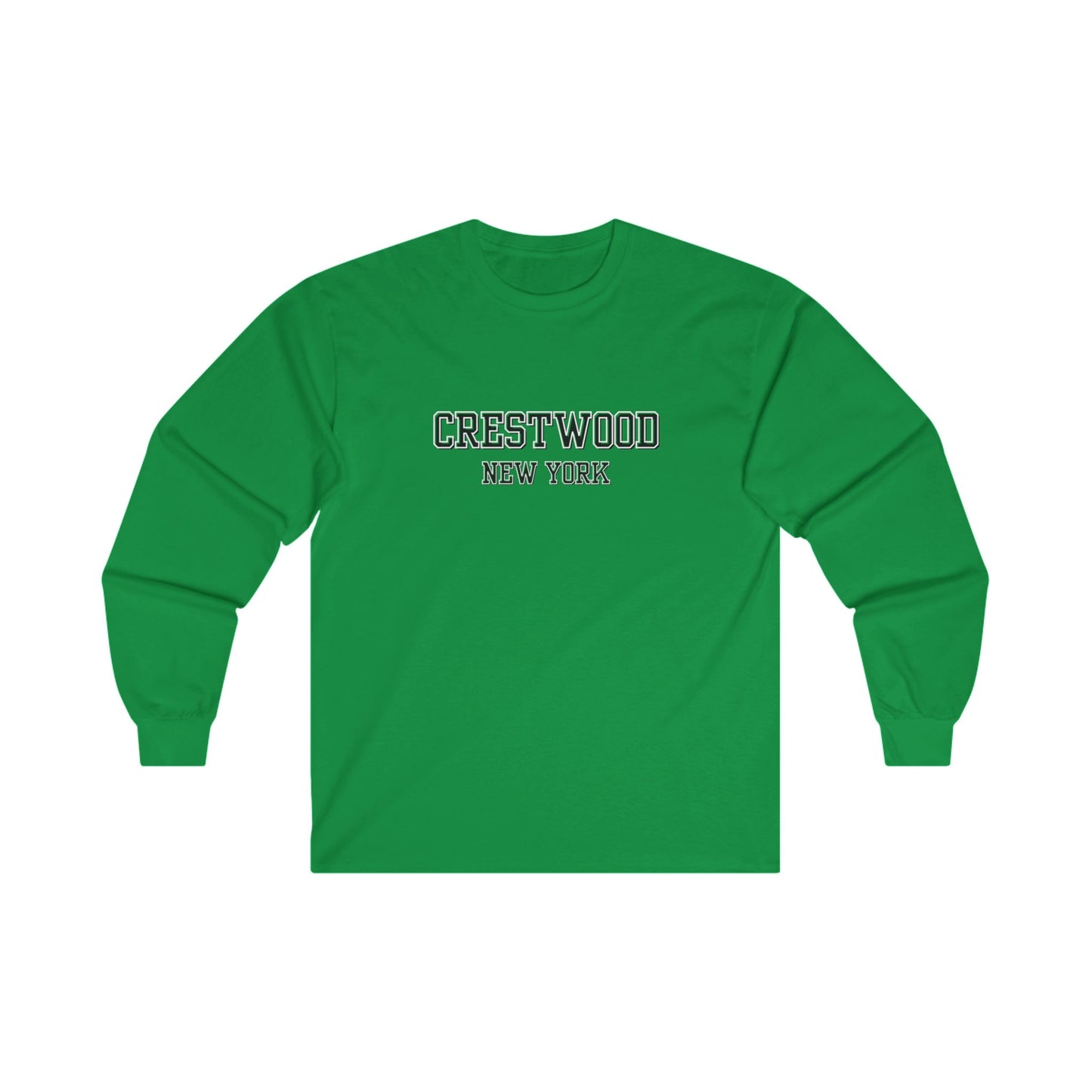 Crestwood Block Letter Ultra Cotton Long Sleeve Tee