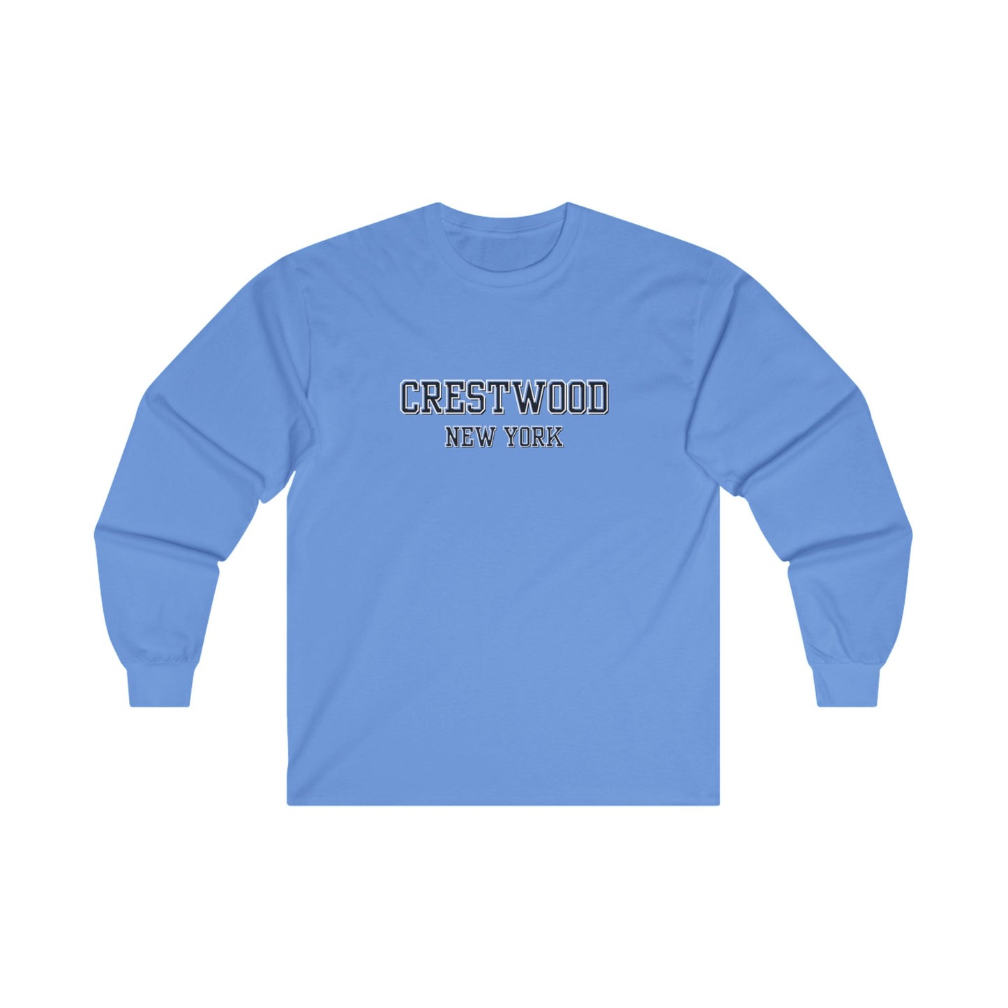 Crestwood Block Letter Ultra Cotton Long Sleeve Tee