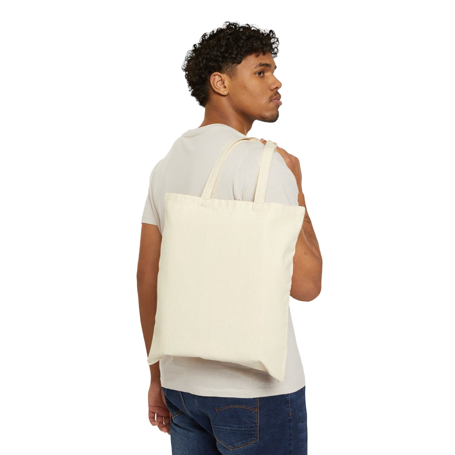 Bronxville Cotton Canvas Tote Bag-Navy
