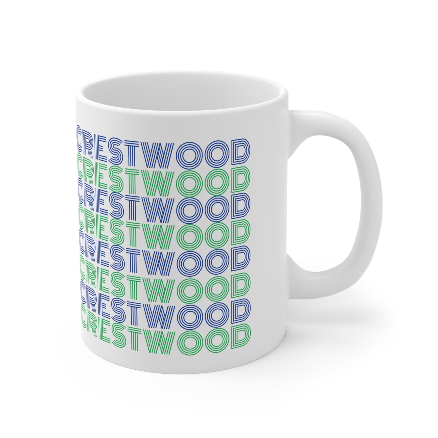 Two-Tone Crestwood Ceramic Mug