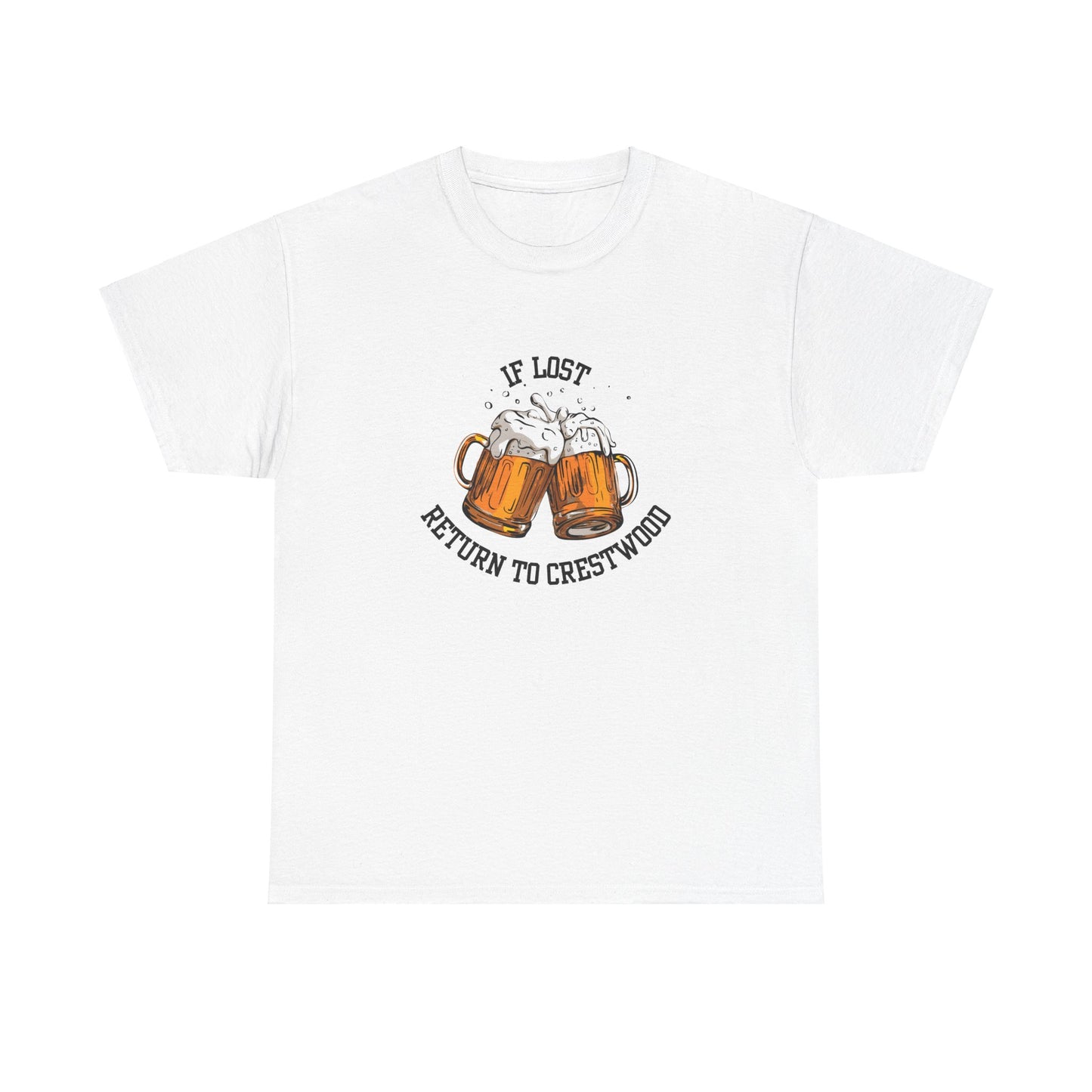 If Lost, Return Me to Crestwood Unisex Heavy Cotton Tee