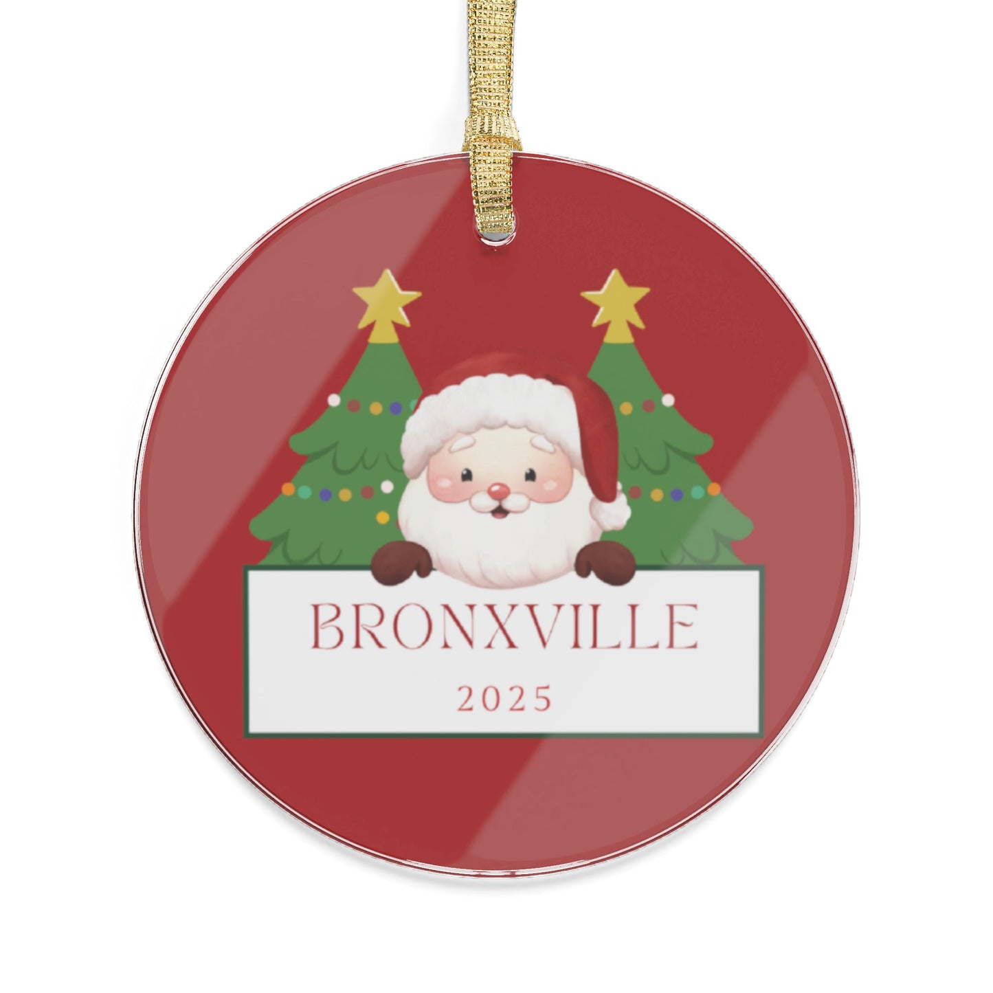 Bronxville Santa Acrylic Ornament (2025)