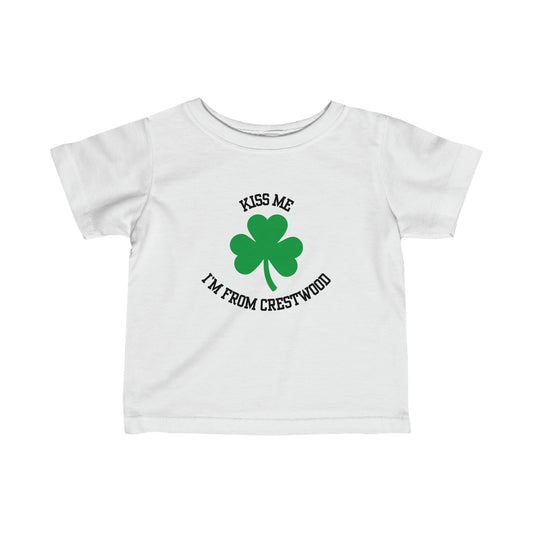 Kiss Me I'm From Crestwood Shamrock Tee | Baby