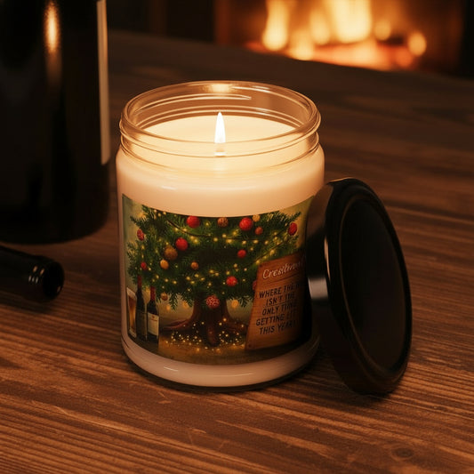 The Tree is Lit in Crestwood candle