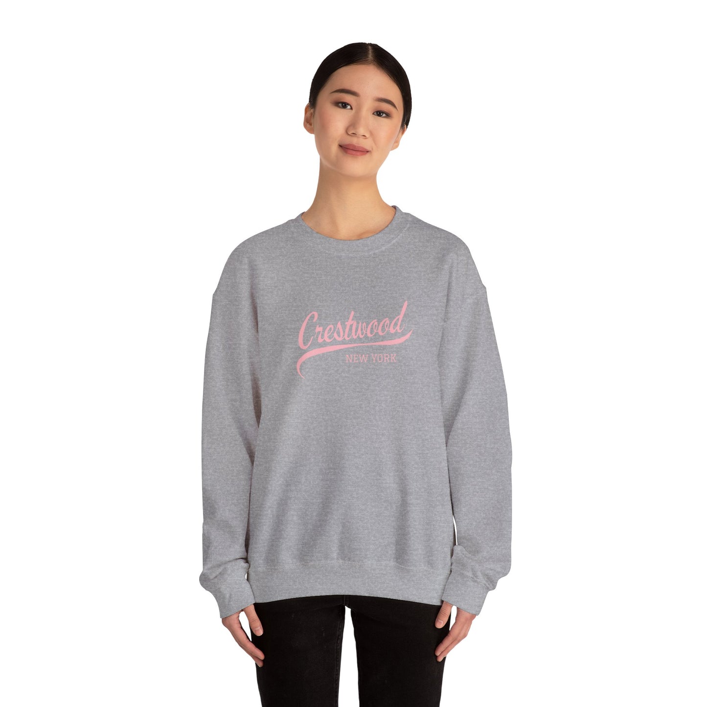 Pink Crestwood Swoosh Unisex Heavy Blend™ Crewneck Sweatshirt