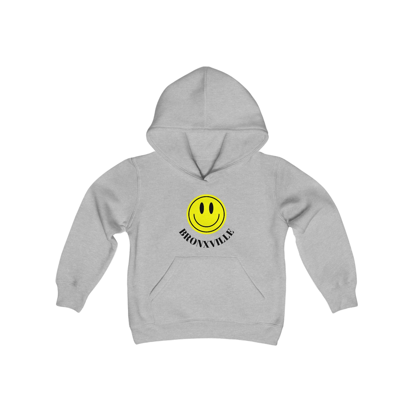 Yellow Smiley Bronxville Heavy Blend Youth Hooded Sweatshirt