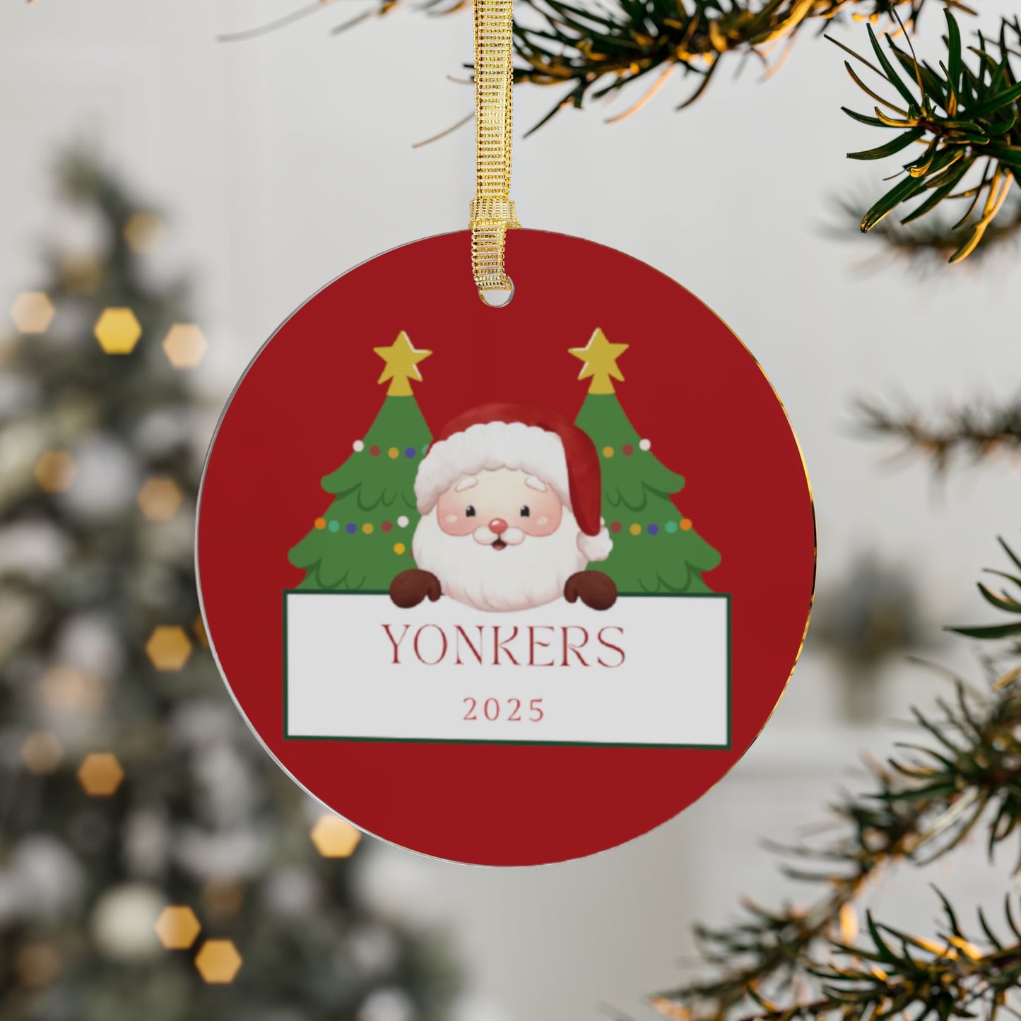Yonkers Santa Acrylic Ornament (2025)