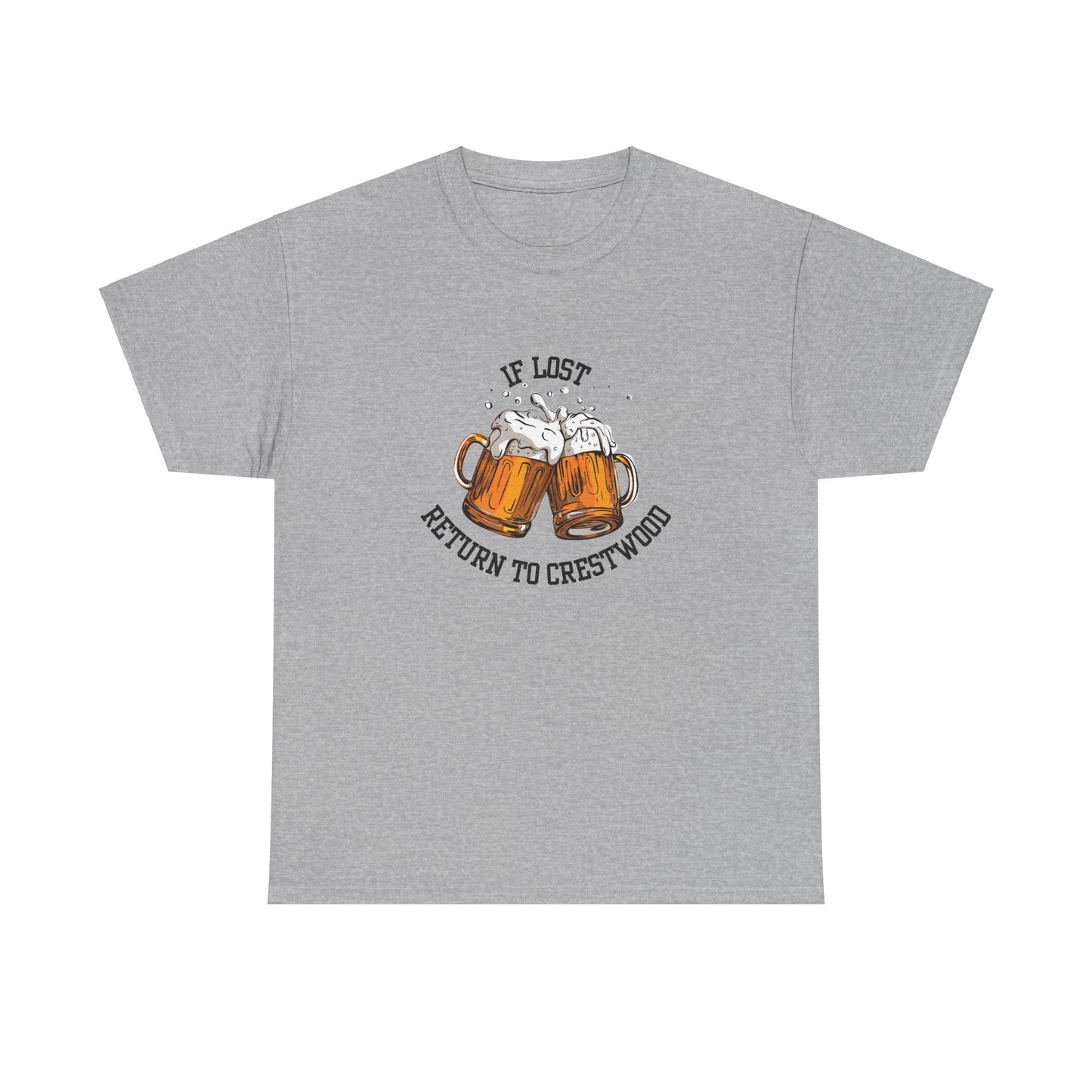 If Lost, Return Me to Crestwood Unisex Heavy Cotton Tee