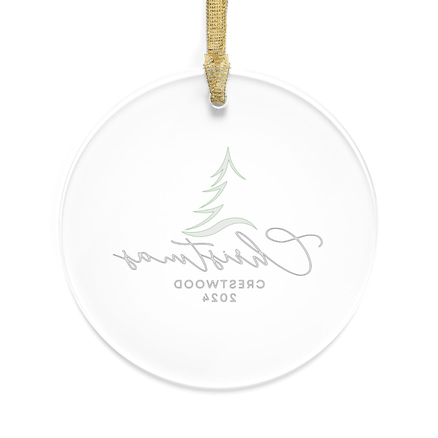 Crestwood Christmas Tree Acrylic Ornament - 2024