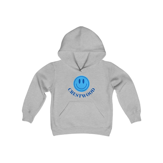 Kids Blue Smiley Crestwood Hoodie