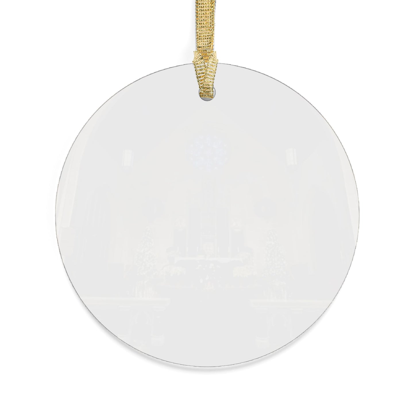 Annunciation Church Altar at Christmas Ornament