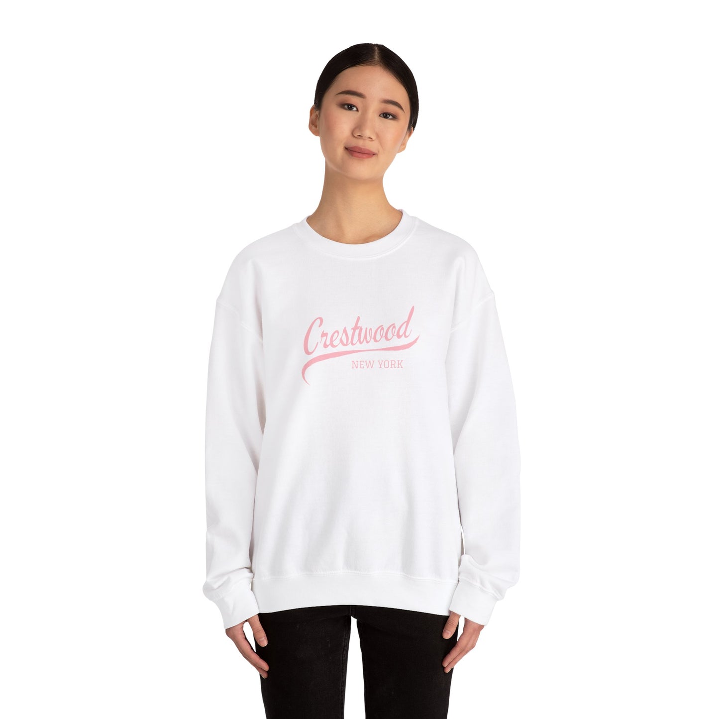 Pink Crestwood Swoosh Unisex Heavy Blend™ Crewneck Sweatshirt