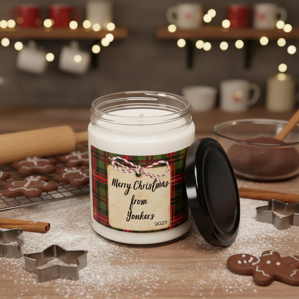 Merry Christmas from Yonkers candle