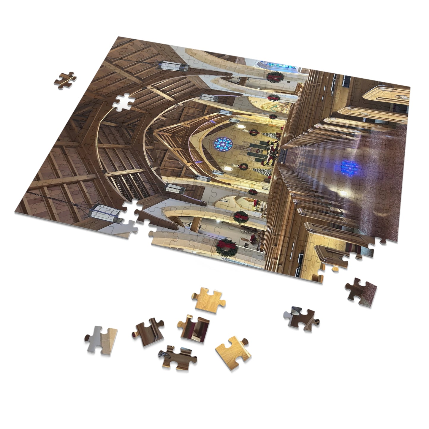 Annunciation Church Puzzle - Interior at Christmas