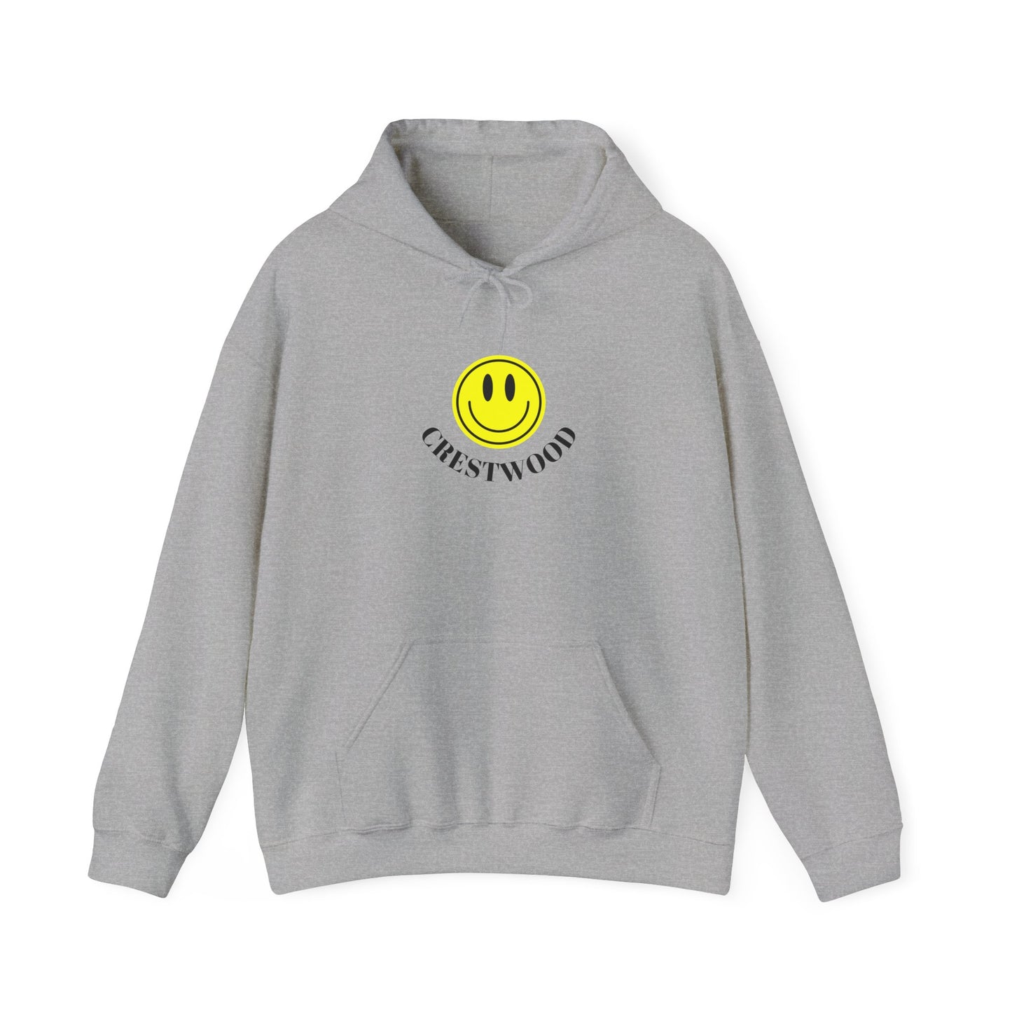 Yellow Smiley Crestwood Unisex Heavy Blend™ Hooded Sweatshirt