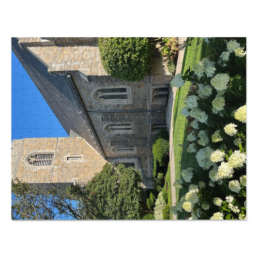 Jigsaw Puzzle - Hydrangeas in Bloom Outside Annunciation Church