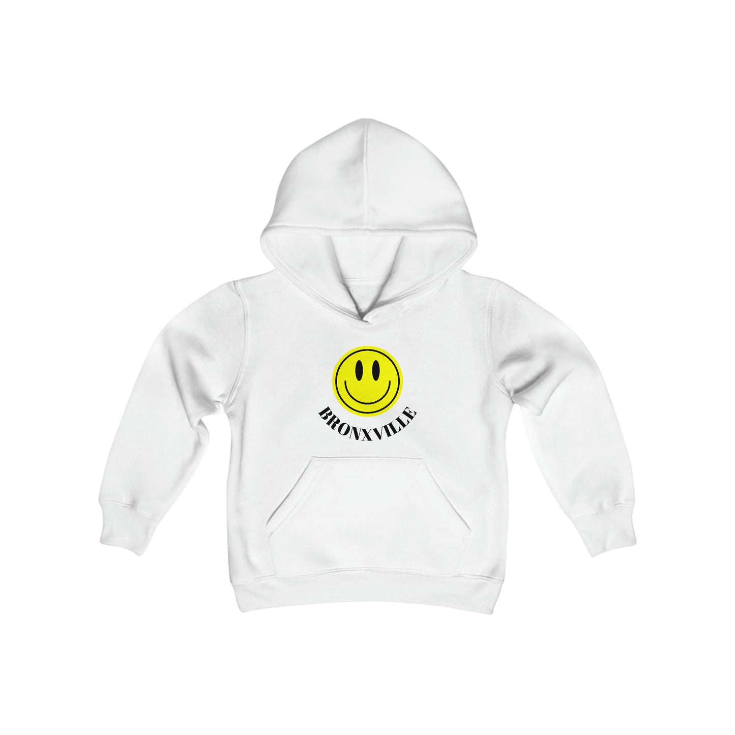 Yellow Smiley Bronxville Heavy Blend Youth Hooded Sweatshirt