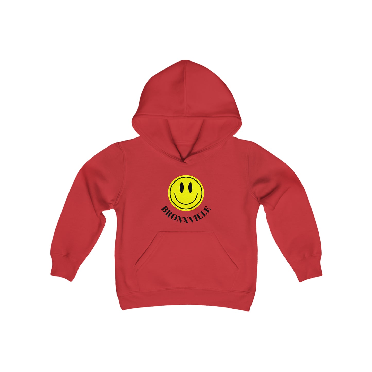 Yellow Smiley Bronxville Heavy Blend Youth Hooded Sweatshirt