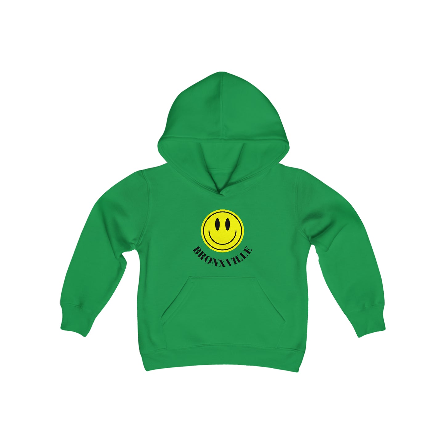 Yellow Smiley Bronxville Heavy Blend Youth Hooded Sweatshirt