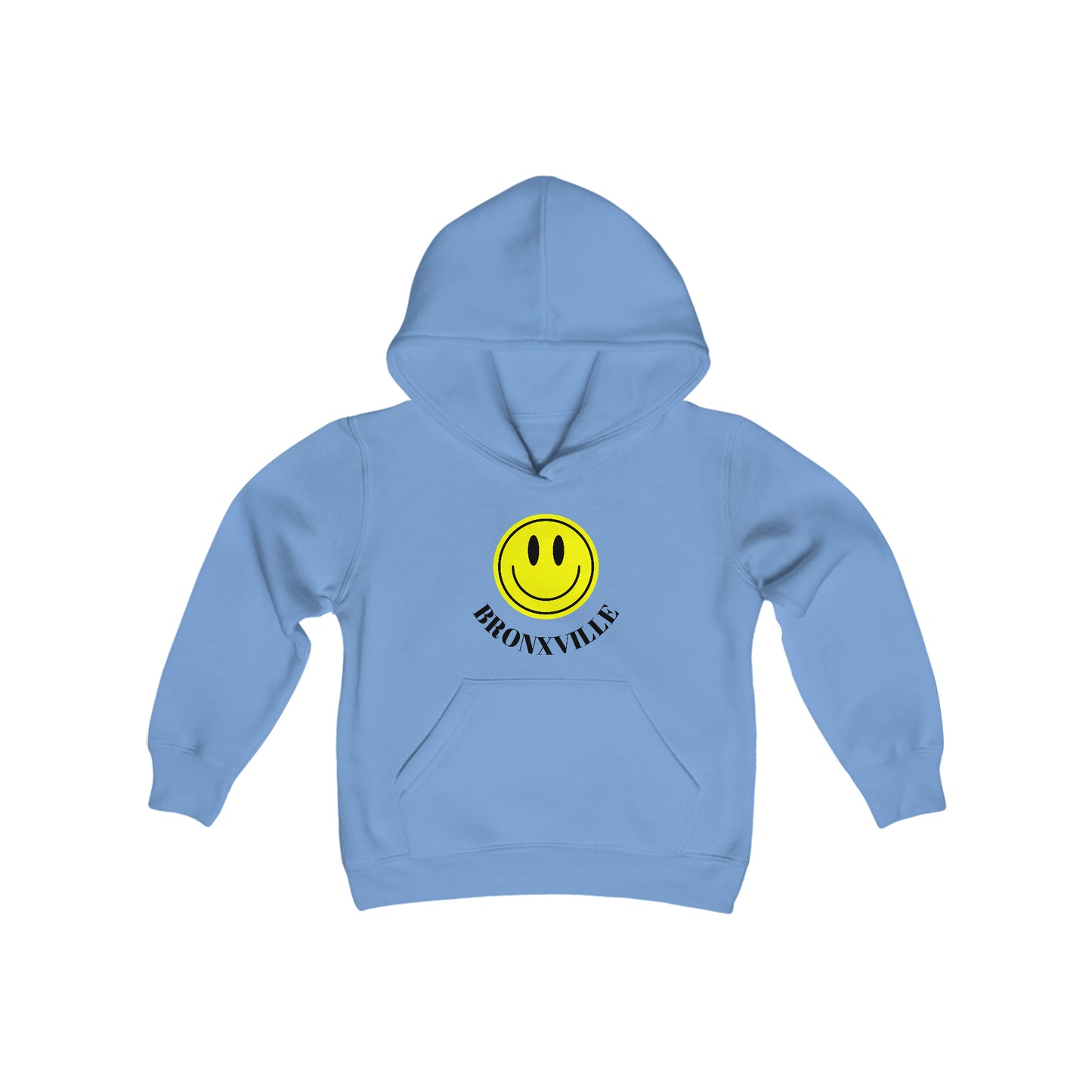 Yellow Smiley Bronxville Heavy Blend Youth Hooded Sweatshirt