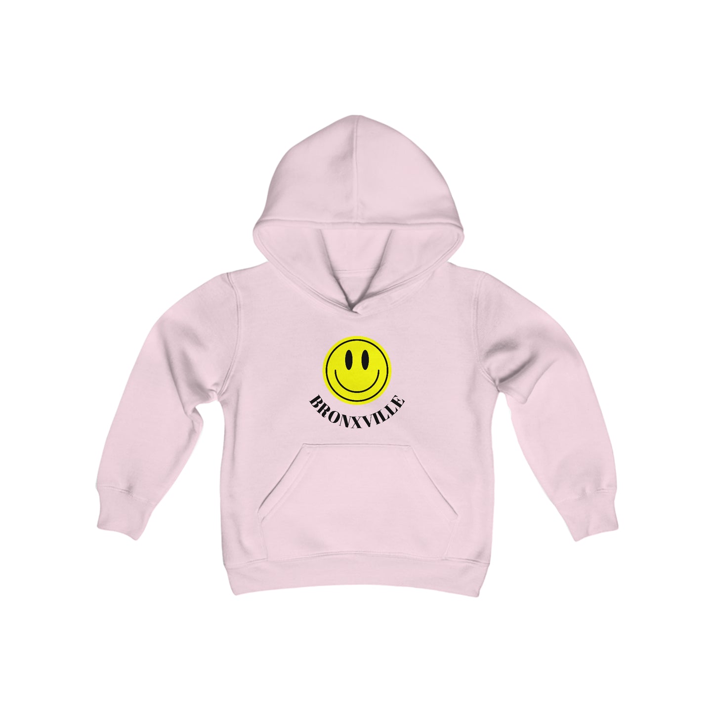 Yellow Smiley Bronxville Heavy Blend Youth Hooded Sweatshirt