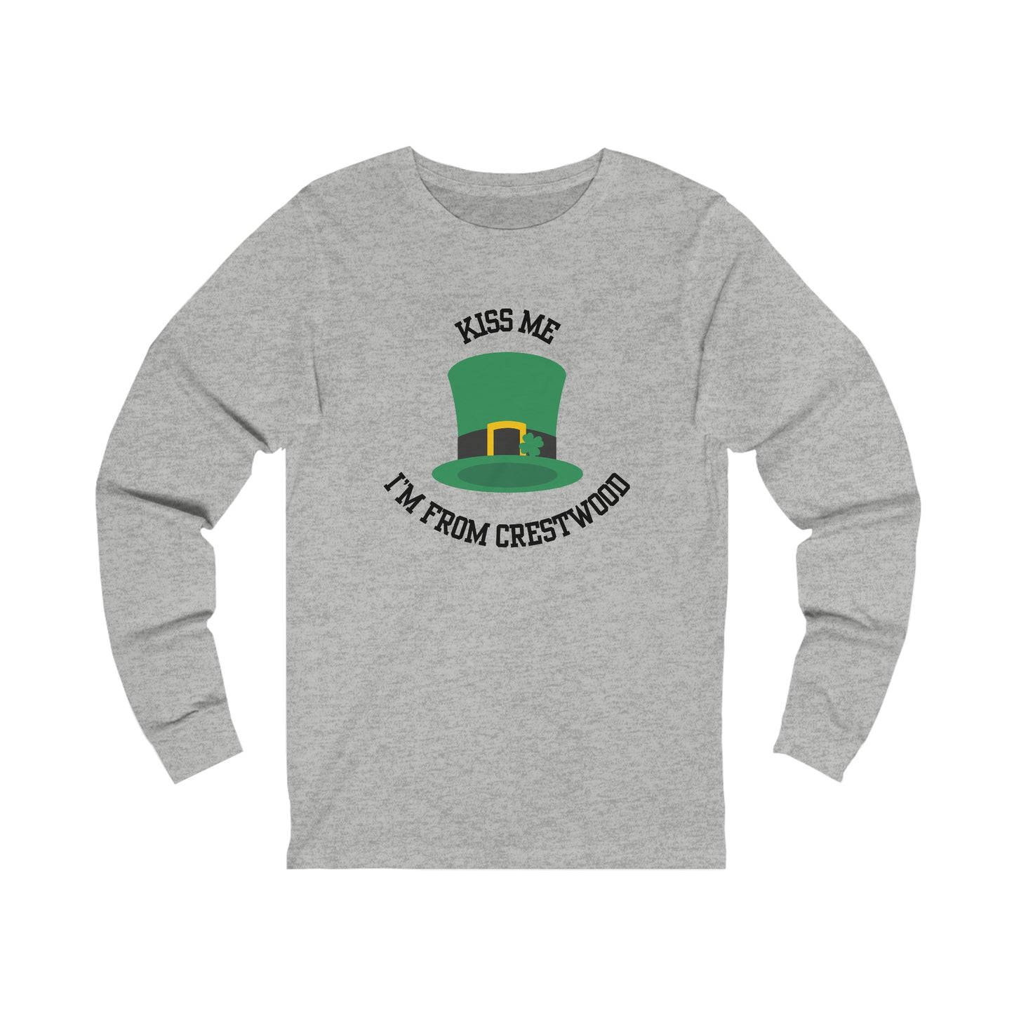'Kiss Me, I'm From Crestwood' Leprechaun Long Sleeve