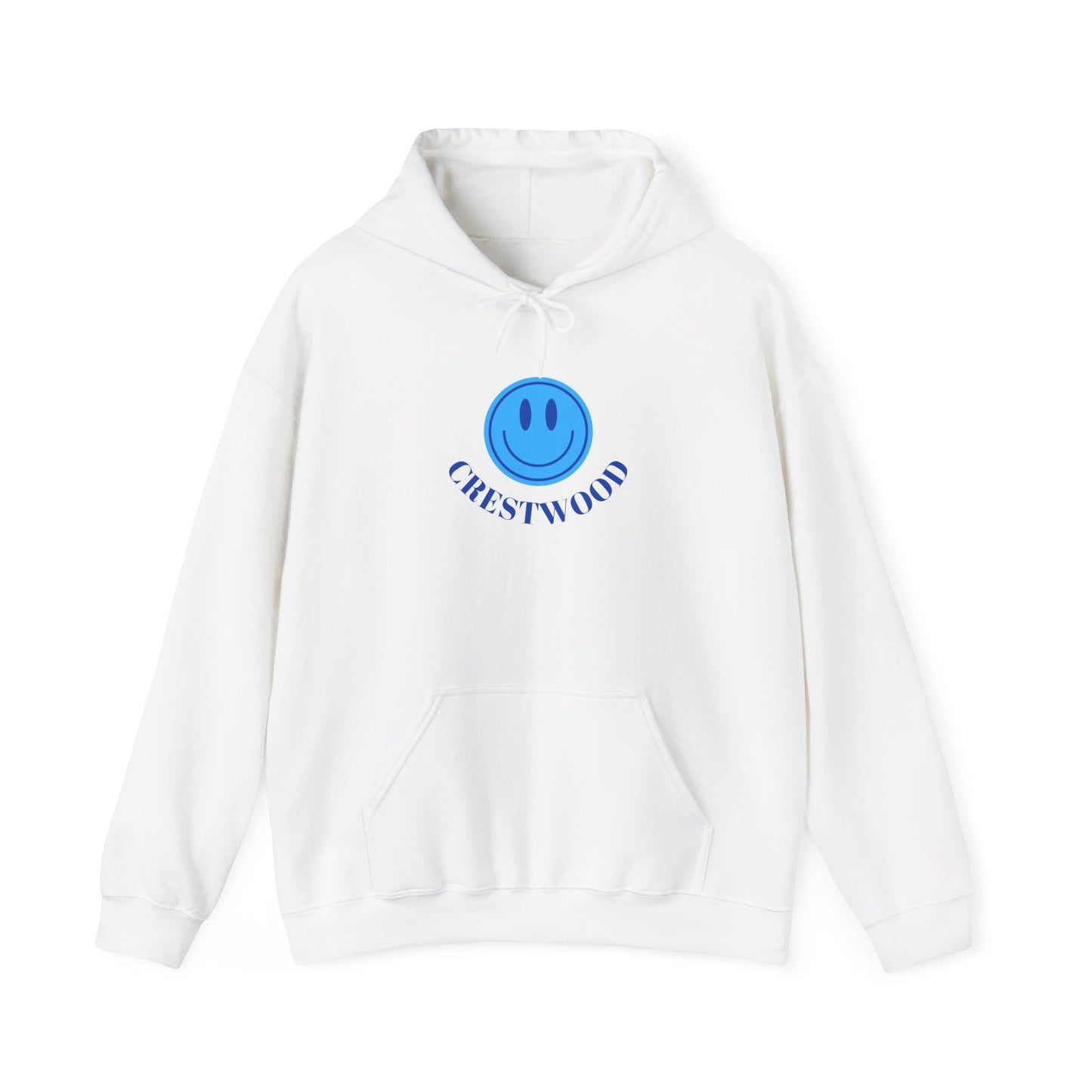 Blue Smiley Crestwood Adult Unisex Heavy Blend™ Hooded Sweatshirt