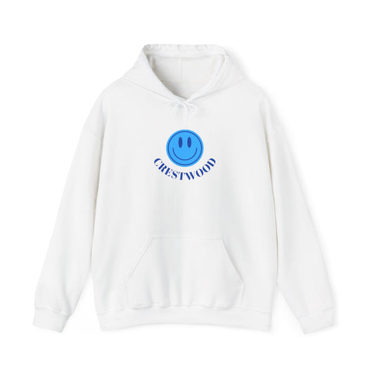 Blue Smiley Crestwood Adult Unisex Heavy Blend™ Hooded Sweatshirt