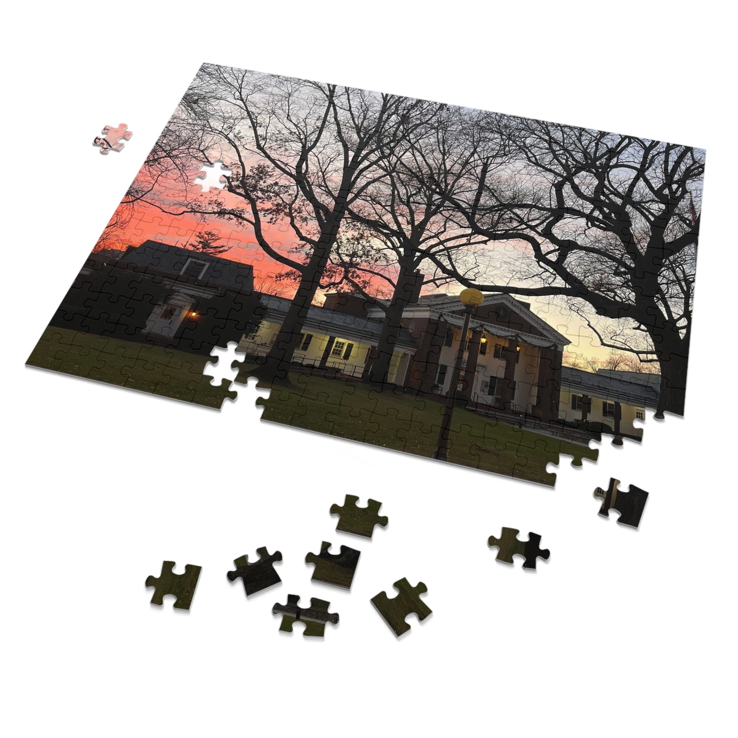 Jigsaw Puzzle: Bronxville Town Hall Sunset