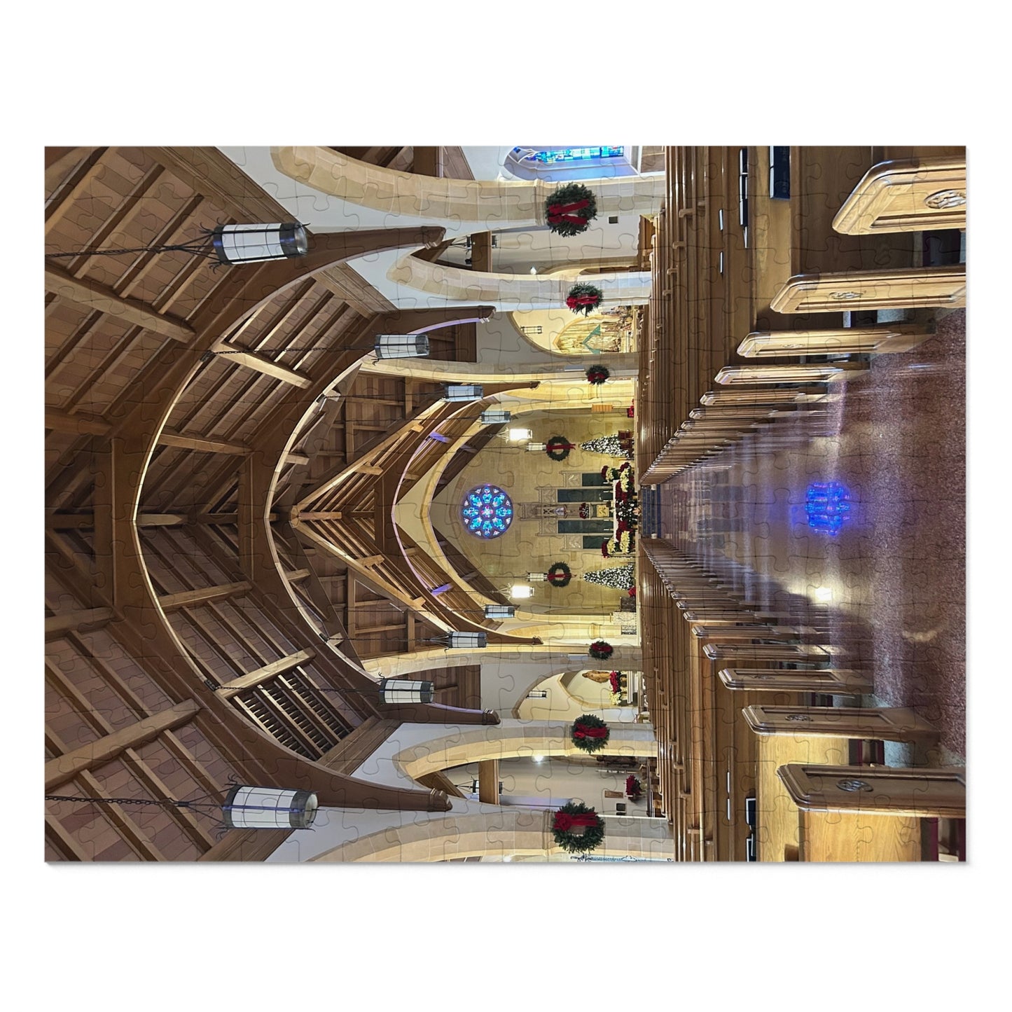Annunciation Church Puzzle - Interior at Christmas