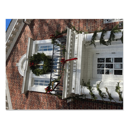 Jigsaw Puzzle: Bronxville Library at Christmas