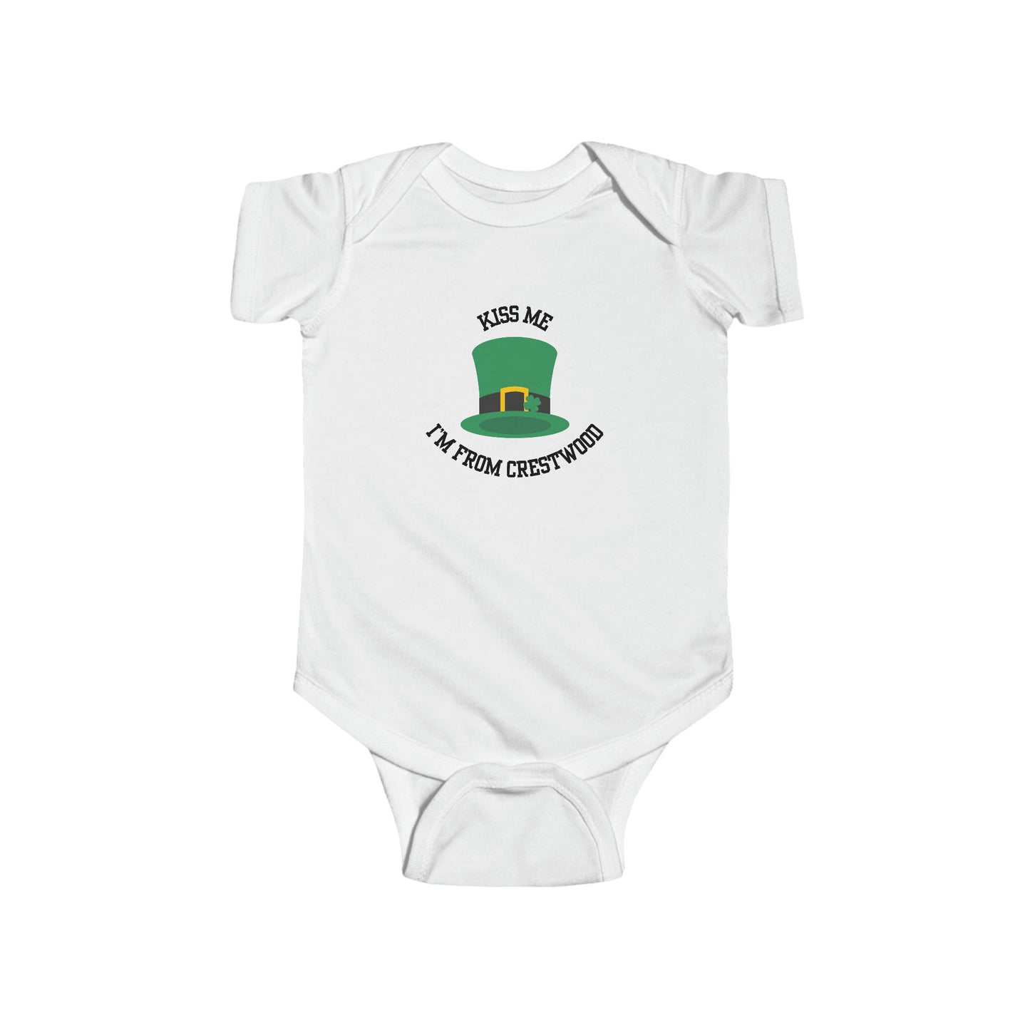 Kiss Me, I'm From Crestwood Top Hat Onesie | Baby