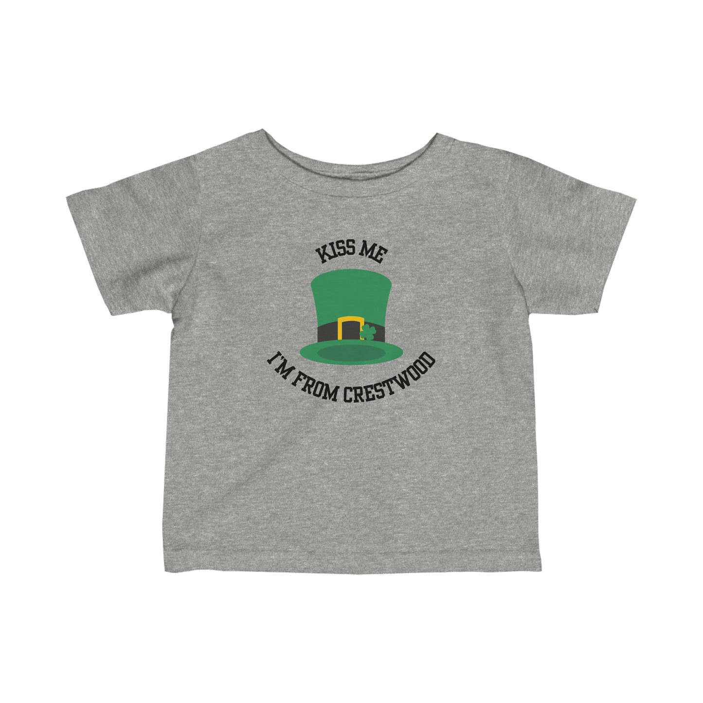 Kiss Me I'm From Crestwood Top Hat Baby Tee | Baby