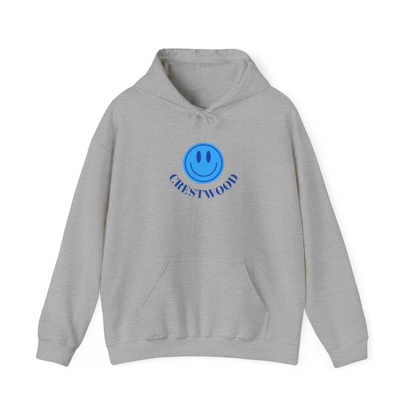 Blue Smiley Crestwood Adult Unisex Heavy Blend™ Hooded Sweatshirt