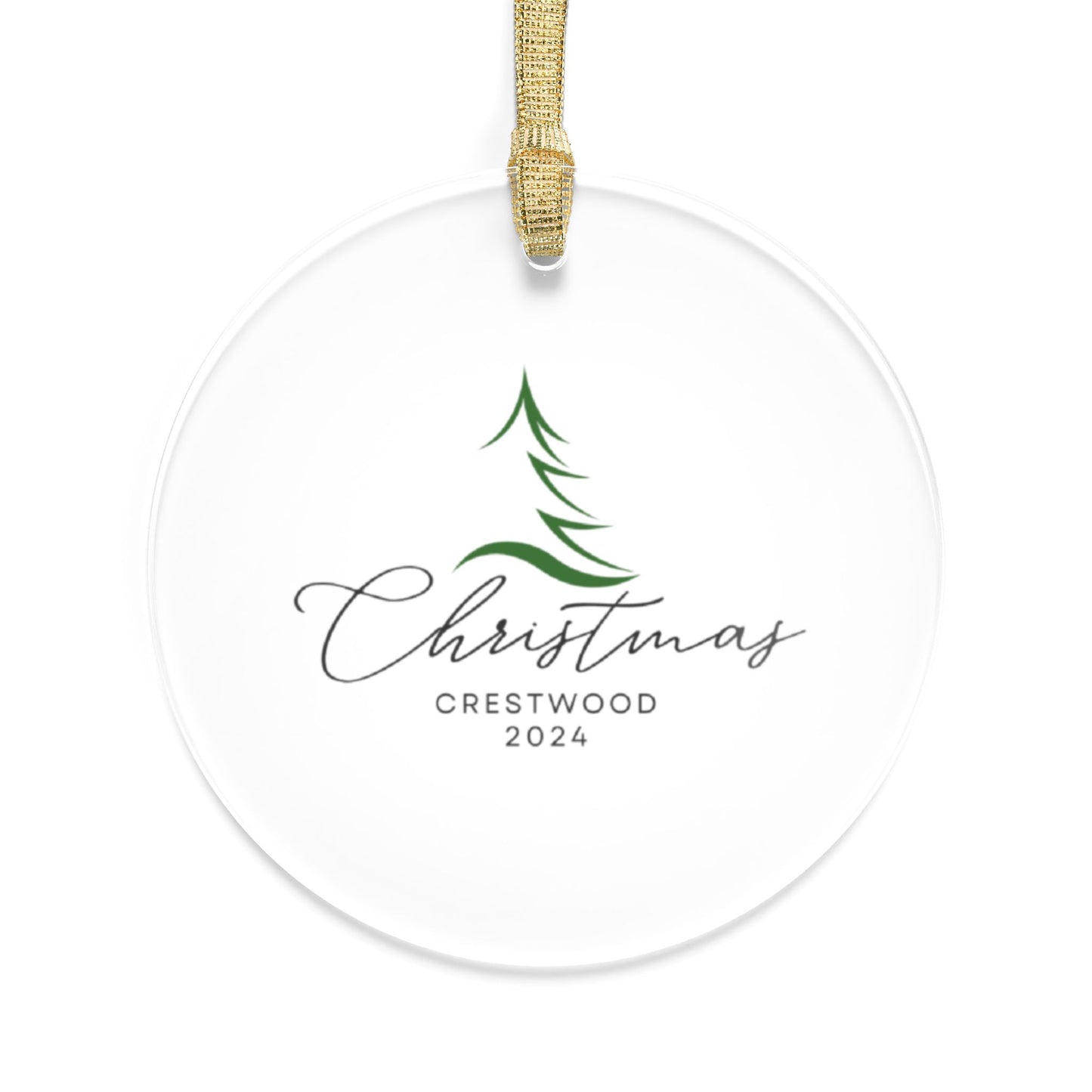 Crestwood Christmas Tree Acrylic Ornament - 2024