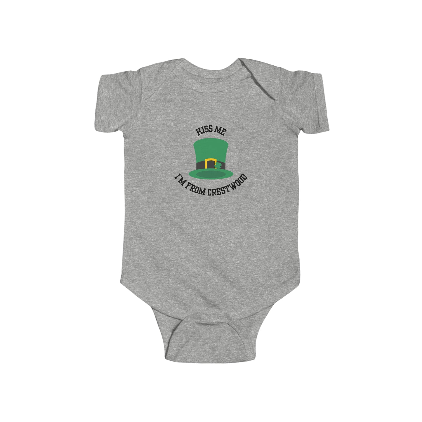 Kiss Me, I'm From Crestwood Top Hat Onesie | Baby