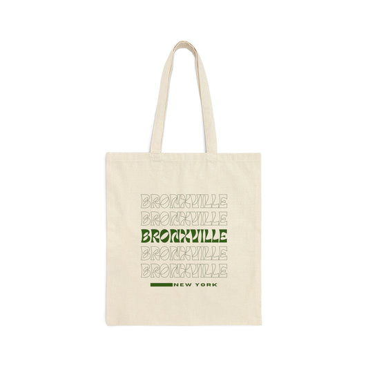 Bronxville Cotton Canvas Tote Bag-Green